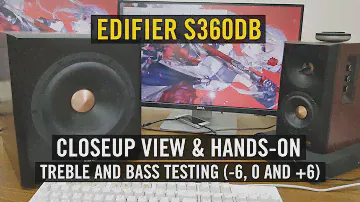 Gene Edifier S360DB Speaker Close-up & Hands-on (Includes Treble & Bass Adjustment Test)