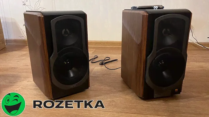 Распаковка акустической система Edifier S2000MKIII Brown из Rozetka