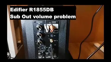 Edifier R1855DB Sub Out volume problem (+T5 subwoofer)
