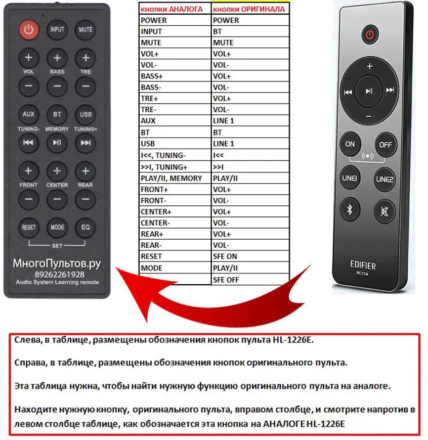 EDIFIER RC17A, R1700BTS (аналог)-1