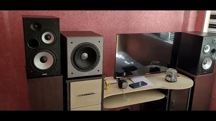 #Edifier R2750db Edifier #t5 звучит кайфно ! на минимальной громкости басс глубокий сочный !