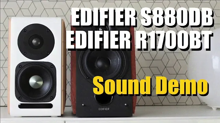 Edifier S880DB vs Edifier R1700BT  ||  Sound Demo w/ Bass Test